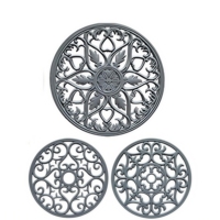Usine quatre pièces Silicone trépied ensemble cuisine résistant à la chaleur Silicone dessous de plat tapis cuisine antidérapant tapis de salle à manger pour bol
