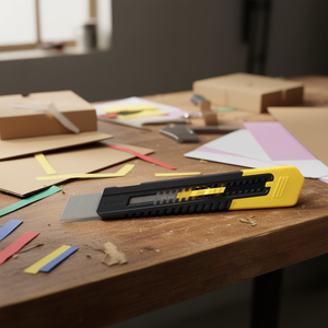 Cuchillo Multiusos Stanley con Hoja Retráctil de 18 mm para Cortar y Manualidades - Product Image 3