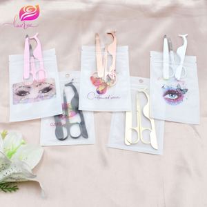 Pince à épiler en acier inoxydable la plus vendue pour extensions de cils, avec étui personnalisé - Product Image 2