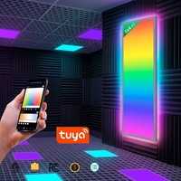 Lumière LED plate intelligente contrôlée par l'application Tuya Wifi 1*4FT 50W RGBCW Premium