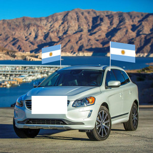 Venta al por mayor de banderas nacionales de Argentina para coches de poliéster, banderas rectangulares para ventanilla de coches para decoración de eventos de partidos de fútbol - Product Image 4