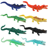 Modèle de crocodile en TPR thermochromique, jouet animal qui brille dans le noir, change de couleur à l'eau, jouet éducatif scientifique, jeu sensoriel