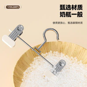 Pinces à vêtements rectangulaires à crochet, gain de place, pour pantalons, jupes, organisateur de garde-robe, solution de rangement - Product Image 5