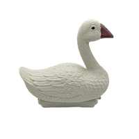 Décoy de cygne flottant blanc, décoy d'oie pour la chasse aux oiseaux aquatiques, décoration de bassin et de jardin, dissuasif pour oiseaux, ornement réaliste pour oiseaux aquatiques