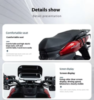 Scooter à essence certifié 150cc noir sans balais avec système EFI, moteur refroidi par air, haut-parleur MP3, frein à disque, vitesse maximale 95 km/h