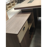 Escritorios Ejecutivos de Oficina en Forma de L, Muebles de Lujo Modernos para Directores y Gerentes, Mesa de Trabajo de Madera para Oficina, Personalizable de Fábrica