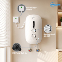 Chauffe-eau électrique WYN-T03 3,5 kW 220 V avec pompe intégrée, bouton à variation continue, thermostat automatique, multiprotection IP25, cuisine, salle de bain