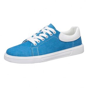 Zapatillas Retro de Skateboarding para Hombre, de Ante Sintético, con Plataforma de Suela Gruesa, Bajas con Cordones, para Primavera, que Aumentan la Altura - Product Image 1