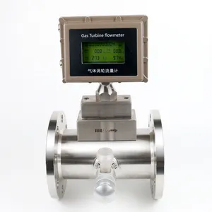 Smart compensation natural gas turbine flow meter with 4-20mA & RS485 output for LPG and bio gas turbine flow meter