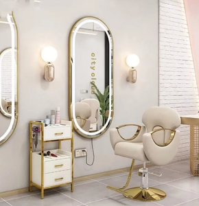 Modern Stainless Steel Salon Furniture <b>Set</b> for Hair Salon Includes <b>Barber</b> Chair Trolley Shampoo Bed-Commercial Grade Durable - Product Image 3