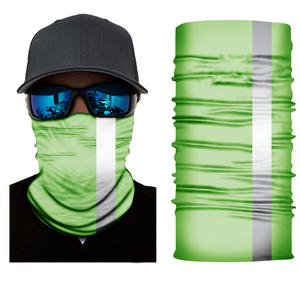 Diseño personalizado de fábrica, bufanda impresa, cubierta facial, deportes, tubular sin costuras, bandana de seguridad para montar con tiras reflectantes - Product Image 3