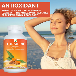 Custom Brand Organic Turmeric Capsules Dietary <b>Supplement</b> for Adult Bone & Joint Health Not for Pregnant Women - Product Image 5