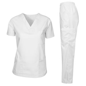 Conjunto Médico Unisex Color Marrón Oscuro, Tela Oxford Premium, Absorbe la Humedad, Dobladillo con Abertura Lateral, Parte Superior y Pantalones, Detección de Agujas, Comodidad - Product Image 4