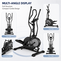 Conception ergonomique, stable, professionnel, appareil de cross-training elliptique pour la maison, résistance magnétique, écran LCD, durable, respectueux de l'environnement
