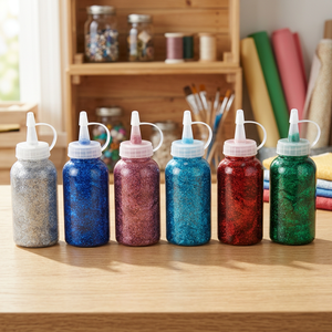 <b>Glitter</b> Metallic PVAL Liquid Glue 120ml EN71 Certified Box Packed for DIY Art Crafts and Cardboard Use - Product Image 2