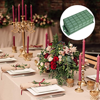 Brique de mousse florale fraîche Oasis, matériau absorbant pour fleuristes avec cage pour décoration de salle de réunion et de mariage