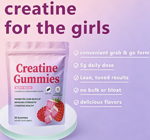 HKY OEM Creatine <b>Gummies</b> Berry Boost - Promotes Lean Muscle, Improves Strength | 36 Sugar Free <b>Gummies</b> Dietary Supplement - Product Image 4