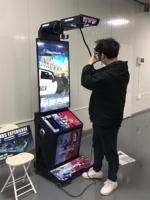 Machine de jeu de tir VR Skyfun, écran géant en métal d'intérieur, casque VR, manettes, simulateur interactif pour le divertissement dans les centres commerciaux