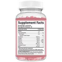 Gummies Blanchissantes Peau Marque Privée, L-Glutathion Naturel pour Éclat et Éclaircissement de la Peau, des Cheveux et des Ongles