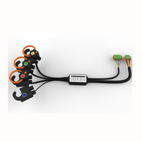 Transformador de corriente de potencia trifásico único Flexible caja de medición electrónica bobina Rogowski 3KV entrada 9V Material de cobre 50Hz