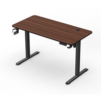 Bureau d'ordinateur de jeu moderne pliable à hauteur réglable électrique avec porte-gobelet pour la maison, la chambre, le bureau et l'étude