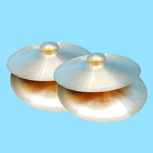 Wholesale Orff Percussion <b>Instruments</b> 27cm Copper Cymbals Toy Early Education Teaching Aids Children's <b>Music</b> Performance Props - Product Image 4