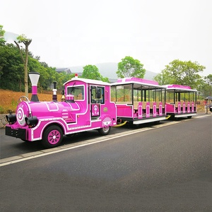 รถไฟนำเที่ยวแบบไร้ราง ดีไซน์ใหม่สุดฮิต สำหรับห้างสรรพสินค้า สวนสนุก รองรับผู้โดยสาร 40 คน ปรับความเร็วได้ 1-25 กม./ชม. - Product Image 1