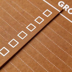 SHENG KANG PACKAGING Memo Pads Recyclable To Do Meals Grocery List Notepads Customized Brown Paper Style - Product Image 3