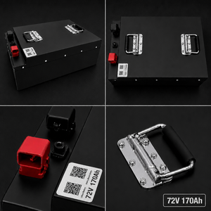 Batterie au lithium rechargeable prismatique LiFePO4 72V 12,24 kWh avec BMS intelligent, cycle profond, qualité A, pour chariots de golf - Product Image 4