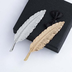 Tự làm thời trang giá rẻ vàng lá <span class=keywords><strong>Pin</strong></span> Trâm phụ nữ jewlery trang trí vàng bạc mạ Lông Lá ve áo <span class=keywords><strong>Pin</strong></span> Trâm cho Mens phù hợp với - Product Image 2