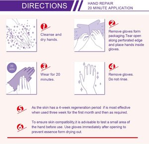 Sarung Tangan Masker Kolagen ALIVER dengan Shea Butter, Vitamin E, Ekstrak Tumbuhan, Melembapkan, Memperbaiki Kulit Tangan Kering dan Kasar, 20 Menit - Product Image 5