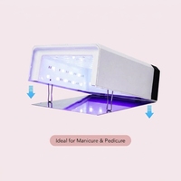 Lampe à ongles UV LED rechargeable pour usage domestique et professionnel, 7800 mAh, séchage rapide, haute puissance, automatique, pour le gel et le vernis à ongles.