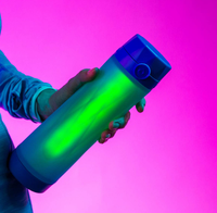 Créatif Cantine Corde Portable pour Les Garçons et Les Filles en Été Chic Avec Rappel pour Boire De L'eau Intelligent Bouteille D'eau