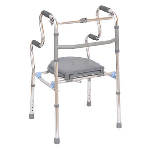 Vente en gros de marcheur pour personnes âgées marcheur pliable marcheur adulte déambulateur en aluminium avec siège toilette - Product Image 2