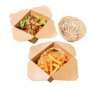 Kemasan Makanan Cepat Saji Sushi Mie Kualitas Tinggi Buatan Pabrik, Ukuran Sesuai Pesanan, Bahan Daur Ulang Food Grade, Kertas Kraft, untuk Camilan - Product Image 3