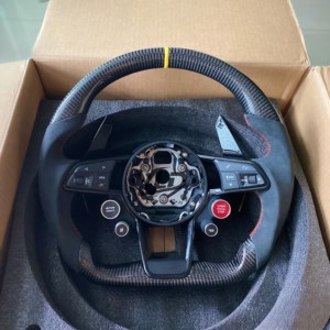 Volante Deportivo de Cuero YLD para Autos Audi R8 <span class=keywords><strong>A3</strong></span> A4 A5 A6 A7 S3 S5 Q5 RS8 S8 RS3 RS4 RS5 RS7 - Product Image 2