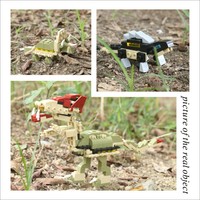 Xingle Kids - Jouet éducatif sûr pour enfants - Série dinosaures - Modèle en plastique ABS - Ensemble de blocs de construction DIY - Unisexe - Multi-âges