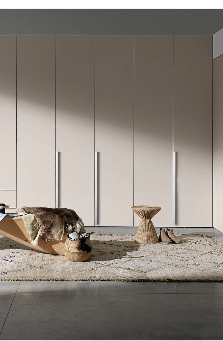 EADER Simple grey inclined wardrobe handle extended modern high-quality drawer cabinet handle