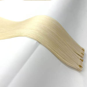 Prix usine Double Drawn <span class=keywords><strong>Thair</strong></span> Extension Bande de cheveux humains en expédition rapide Bande de cheveux humains en gros Bande brute dans les extensions - Product Image 2