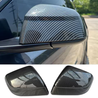 Rétroviseur de voiture pour Tesla Model Y Juniper 2025, coque décorative en fibre de carbone ABS, accessoires extérieurs, couvre-rétroviseur de voiture