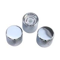 Boutons de guitare électrique en métal contrôle du volume et de la tonalité pour guitares basses à corps solide pièces d'instruments à cordes accessoires