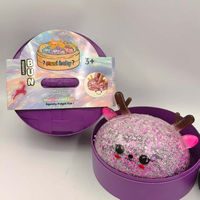 Kerstrendier TPR Squishy Stressverlichter Fidget Toy Glitter Zintuiglijk Cadeau voor de Feestdagen