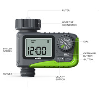 Contrôleur d'irrigation intelligent Wifi, minuterie d'arrosage automatique, système d'arrosage programmable multi-zones pour jardin extérieur et pelouse