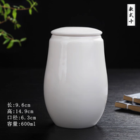 Urne pour animaux de compagnie urne en céramique blanche unie urne funéraire terre urne funéraire chat et chien urne élégante urne défunte
