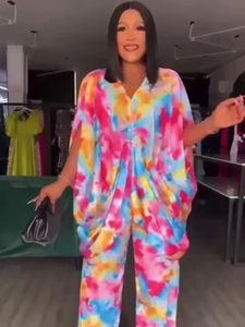 Ensemble 2 pièces dashiki <span class=keywords><strong>africain</strong></span> pour femmes vêtements <span class=keywords><strong>de</strong></span> grande taille vêtements <span class=keywords><strong>de</strong></span> dinde pour dames hauts pantalons costume <span class=keywords><strong>mariage</strong></span> fête hippie tenues - Product Image 4