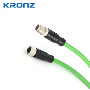 Kronz M12 công nghiệp cao-flex Cáp cảm biến x-mã hóa nữ nam Cáp mạng tương thích Sick 8 Pin cảm biến kết nối phụ kiện - Product Image 3