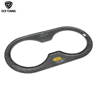 2024 + TESLA MODÈLE 3 ACCESSOIRES D'INTÉRIEUR Juniper Dry Carbon Fiber Cup Holder Cover pour siège arrière Finition brillante/mate Stick-On