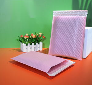 Buste Imbottite <span class=keywords><strong>Rosa</strong></span> Impermeabili con Logo Personalizzato per Spedizioni - Product Image 4