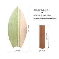 Planche d'équilibre en bois Isaboard en forme d'œuf pour yoga, fitness, entraînement de la force du tronc, surf, skate, exercice, en bois d'érable, capacité de charge de 150 kg