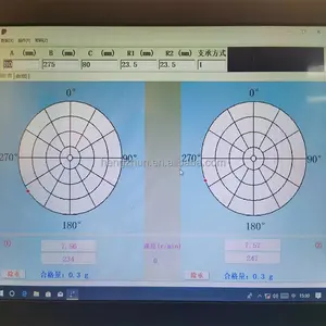 20kg Max Mass of piece macchina portatile per l'equilibrio del rotore con trasmissione a cinghia 400-3000 r/min macchina per l'equilibratura dinamica della velocità di frequenza